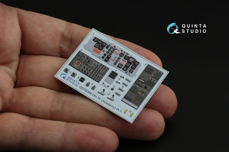 QD35049 3D Декаль интерьера кабины UH-1C (Academy)