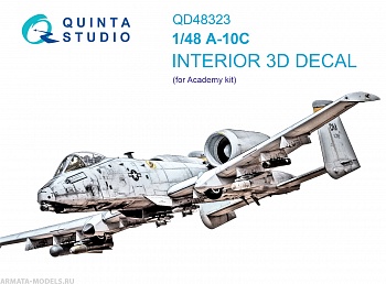 QD48323 3D Декаль интерьера кабины A-10C (Academy)