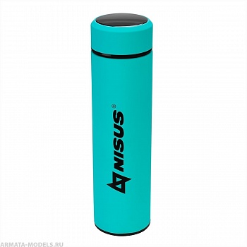 Термос 049-T 450ML с термодатчиком бирюзовый (N.TM-049-T) Nisus