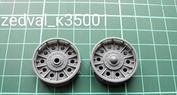 K35001 Опорные катки с внутренней амортизацией СТЗ для Т-34 (10 катков)