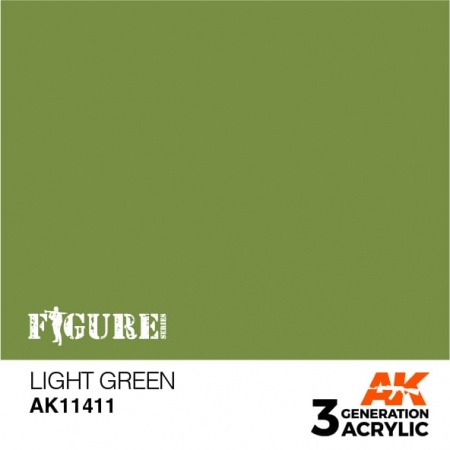 AK11411 Краска акриловая 3Gen Light Green