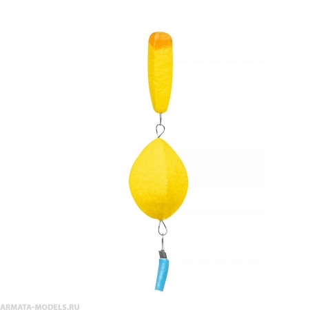 Поплавок точеный зимний двойной №2 желтый (PR-2-2-Y) Premier Fishing( цена указана за упаковку, в количестве 10шт.)
