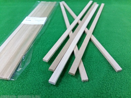 5158SV рейки 4х8 мм - длина 300 мм - липа - 6 шт