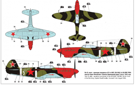 4817 Советский истребитель Як-1Б (Soviet fighter Yak-1b) Звезда