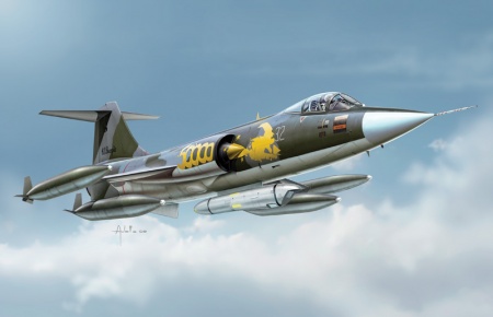 1296ИТ Самолет F-104 G Italeri
