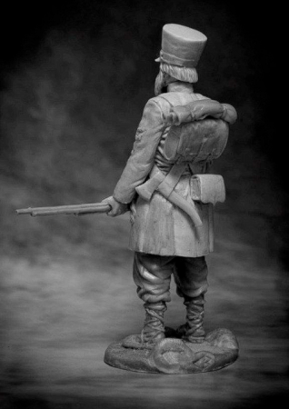 CHM-54084. Ратник С-Петербургского (или Пензенского) пешего ополчения, Россия 1812-13 гг. Материал - смола. Chronos Miniatures