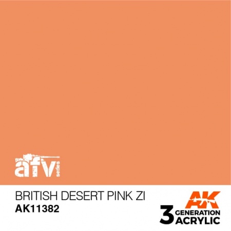 AK11382 Краска акриловая 3Gen British Desert Pink ZI