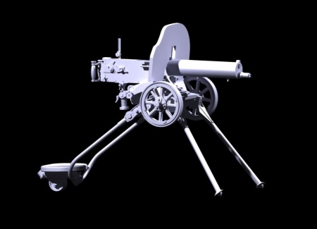 35674 Российский пулемёт Максим (1910г) ICM