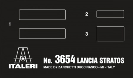 3654ИТ Автомобиль LANCIA STRATOS HF Italeri