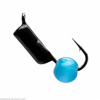 Мормышка вольф. Кошачий глаз 1,5г гвоздик d4 синий (10шт/уп) Premier Fishing( цена указана за упаковку, в количестве 10шт.)