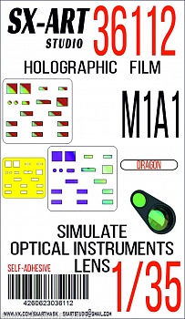 36112SX Имитация смотровых приборов M1A1 (Dragon)