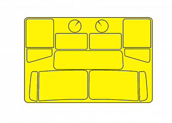 AM35895 Маски окрасочные для остекления для БМП Выстрел