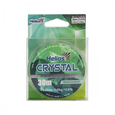 Леска CRYSTAL Nylon Transparent 0,25mm/30 (HS-CT 0,25/30) Helios