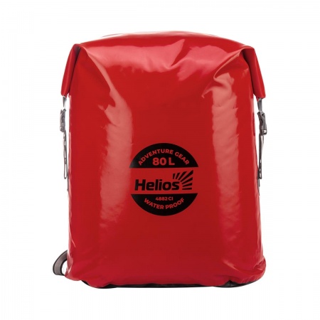 Герморюкзак 80 л (ПВХ, красный/черный) (HS-GR-80-RB) Helios