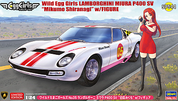 52344-Автомобиль с фигуркой Wild Egg Girls LAMBORGHINI MIURA P400 SV  “Mikumo Shiranagi” w/FIGURE 52344-Автомобиль с фигуркой Wild Egg Girls LAMBORGHINI MIURA P400 SV  “Mikumo Shiranagi” w/FIGURE