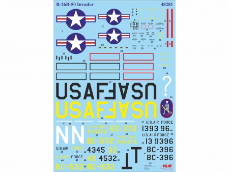 48281 B-26B-50 Инвейдер, Американский бомбардировщик ICM