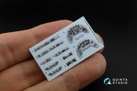 QD48019 3D Декаль интерьера кабины Як-52 (ARK)