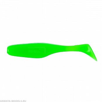 Виброхвост несъедоб. Vigor 3,75&quot;/9.5 см Electric green 100шт. (HS-6-007-N) Helios( цена указана за упаковку, в количестве 100шт.)