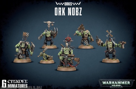 50-12GW Набор Орки. Нобы (Ork Nobz) 50-12GW Набор Орки. Нобы (Ork Nobz)