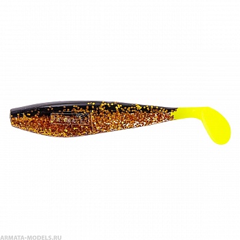 Виброхвост Zander 4"/10,2см Black Sparkles LT 5шт. (HS-36-033) Helios