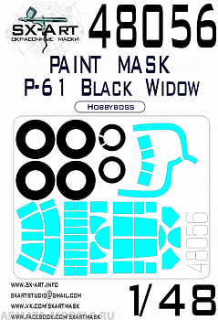 48056SX Окрасочная маска P-61 Black Widow (Hobbyboss) 48056SX Окрасочная маска P-61 Black Widow (Hobbyboss)