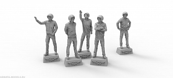 72113-1TMP ПИЛОТЫ ВКС РФ. 5 шт. Набор №7