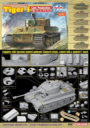 6383Д Танк Pz. Kpfw.VI Ausf.E Tiger I Late Dragon