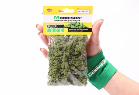 001pkd002 Фолиаж комковой темно-зеленый