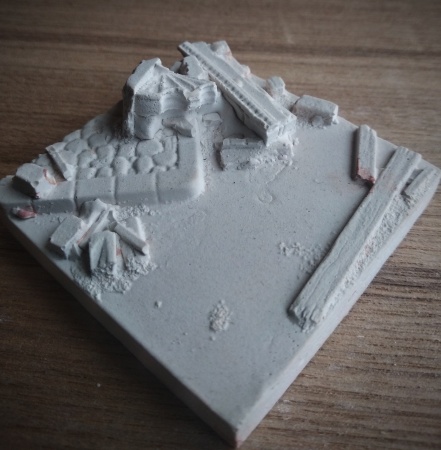 Б03AB Фрагмент брусчатки с обломками