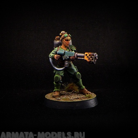 BV-fem-flamer Игровая миниатюра  Flame-thrower Огнемет BROTHER VINNI's