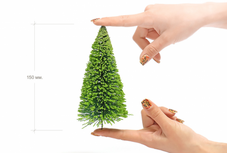011ee007 15 см. макет ели