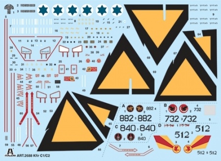 2688ИТ Самолет KFIR C1/C2 Italeri