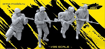 AM35725 Танковый десант 4 фигуры (Не для свободной продажи)