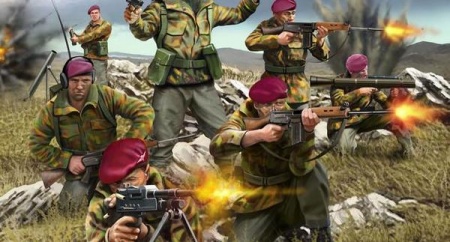 02596 Британские десантники, Фолклендские войны Revell