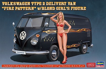 52264 Автомобиль Volkswagen Type 2 Delivery Van «Fire Pattern» w Blond Girl's Figure 52264 Автомобиль Volkswagen Type 2 Delivery Van «Fire Pattern» w Blond Girl's Figure