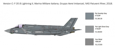 1425ИТ F-35B Lightning II STOVL version (10013160/241120/0671781, ИТАЛИЯ ) Italeri