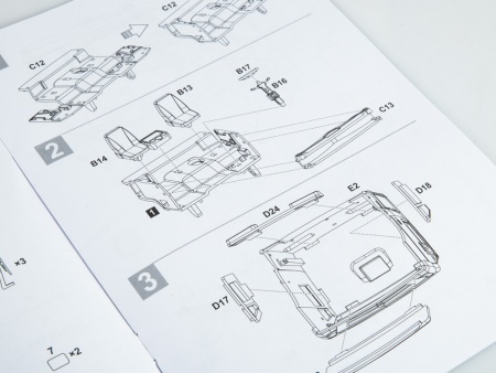 1457AVD Сборная модель КАМАЗ-65225 (рестайлинг) седельный тягач AVD Models