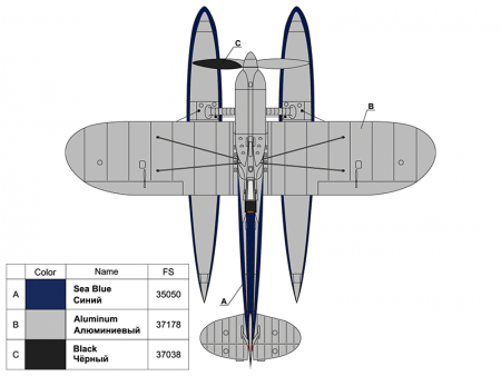 72033 Гоночный гидросамолет Супермарин ARK model