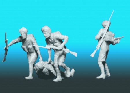 Набор фигурок 35564 Фигуры Индийские сикхские стрелки (1942 г.) ICM