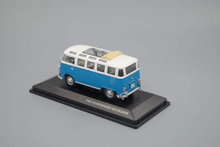 43208BLT 1962 Фольксваген микроавтобус (откр. крыша) Серия Премиум (голубой) Lucky Toys