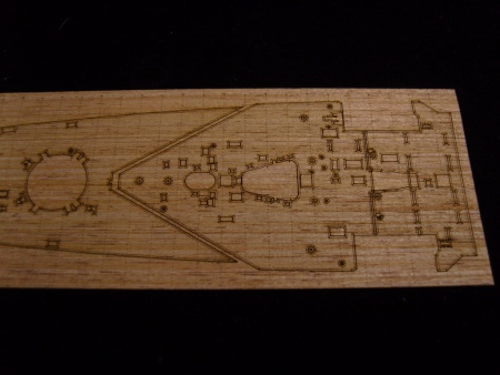 AW20022 Деревянная палуба для HMS HOOD 1931