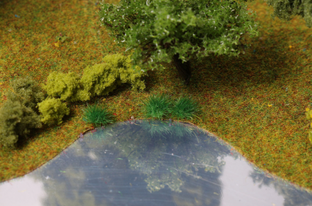 080trf052 Пучки травы для макета. Яркая трава.