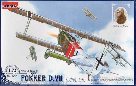 Rod035 Самолет FOKKER VII Roden