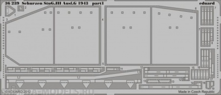 36239 Фототравление для Schurzen StuG.III Ausf.G 1943 для модели Dragon 6581
