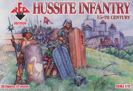 RB72039 Фигуры Hussite Infantry 15th century  Red Box