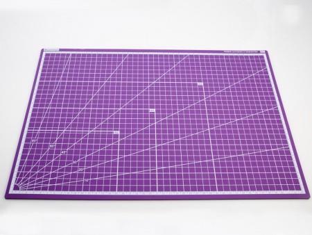 100124RK Коврик для резки Животные фиолетовый А3, 3 слоя