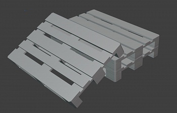 HE-35181 Миниатюра палеты 3шт HE-35181 Миниатюра палеты 3шт