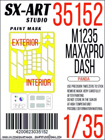 35152SX Окрасочная маска M1235 MaxxPro Dash (Panda)