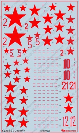 48030 Декаль Сухой Су-2 family