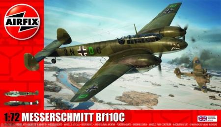 A03080A Самолет MESSERSCHMITT Bf11OC Airfix